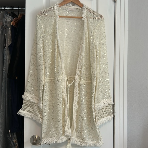 Ramy Brook Cecilia Sequin Crochet dress/cover - Picture 3 of 11